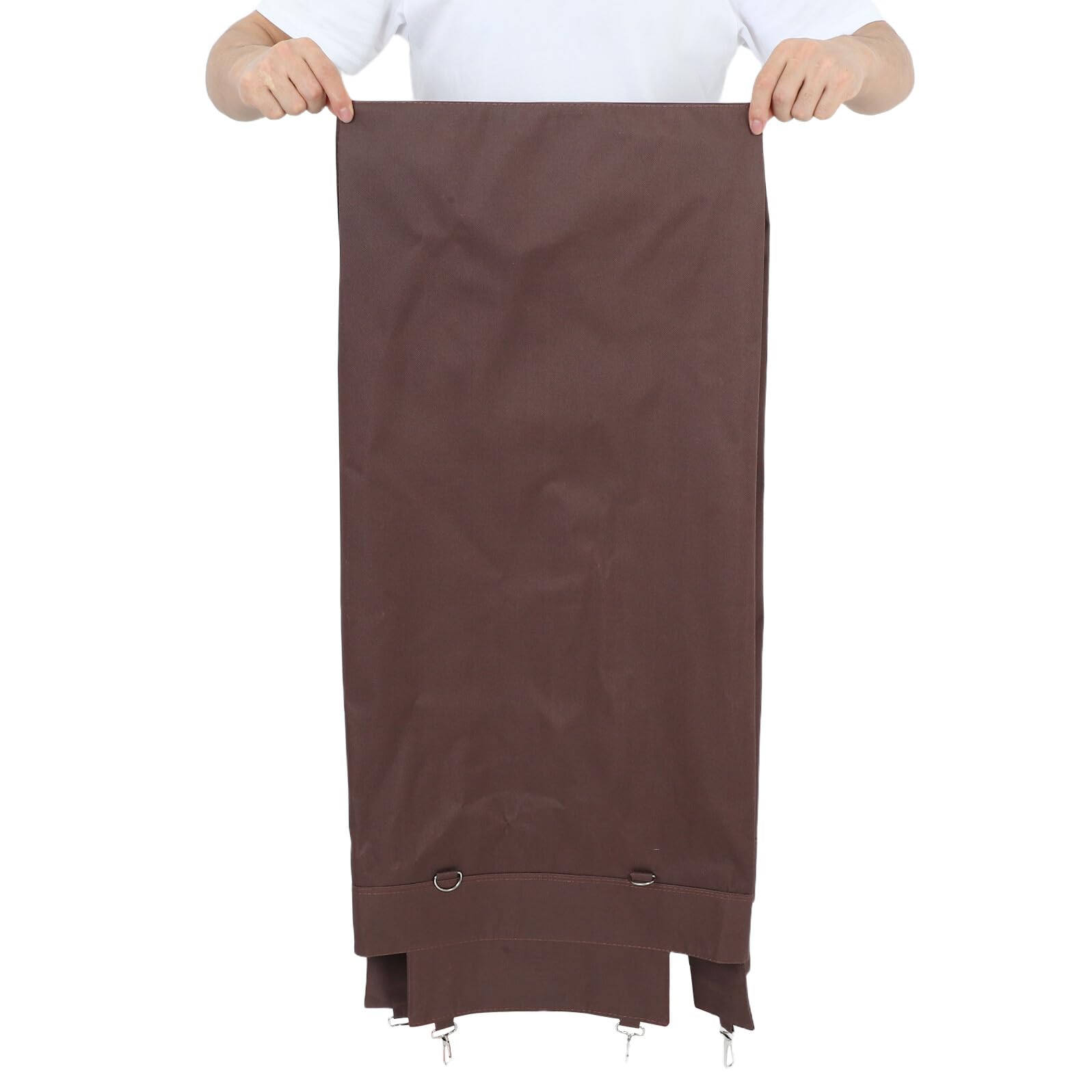 Sacco Portabiancheria da Appendere per Carrello Pulizie in Oxford Marrone | Cloths e Linens, Uso Commerciale, Borsa Organizzativa Versatile, Affidabile per Housekeeping