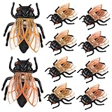 Gatuida 20 pezzi Miniature Figurine Cicala Resistenti e Realistiche per Decorazioni Paesaggistiche e Modellini Decorativi per Casa e Ufficio