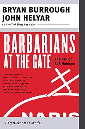 Book cover Barbarians at the Gate: The Inside Story of America’s Most Notorious Corporate Takeover
