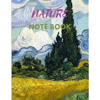 composition note book ,unruled blank note book ,nature cover page