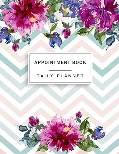Appointment Book: Floral Watercolor, Appointment Book for Salons, Spas, Hair Stylist, Beauty, Appointment Book with Times Daily and Hourly Schedule ... Book 15 Minute Increments) (Volume 3)