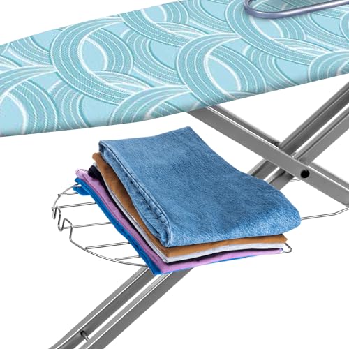 KADAX Bügelbrett mit Ärmelbrett, 120x30cm & 49x11cm Bügelfläche, höhenverstellbar,...