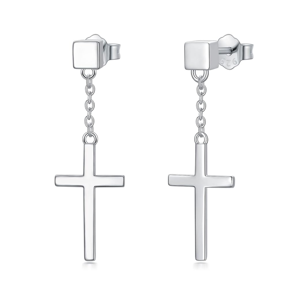 国内で当店のみ Racer Worldwide - Cross 925 Silver Earrings 51rHK60X1KL._UY1000_.jpg