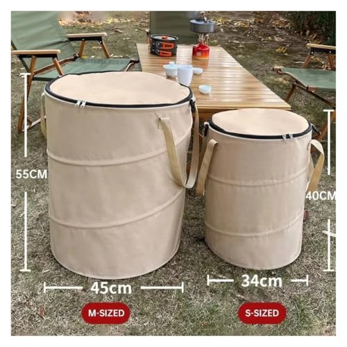 Cubo basura para acampar aire libre con diseño impermeable plegable multifuncional 6
