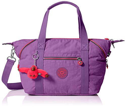 Kipling Art U Tote Bag, Violet Purple Contrast Zip, One Size
