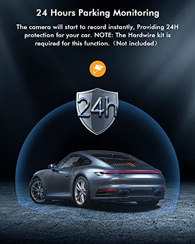 Dash Cam 2K Wifi 1440P Car Camera, Dash Camera For Cars, Front Dashcam For Cars With Super Night Vision, Wdr, Loop Recording, G-Sensor, 24 Hours Parking Monitor, App, Support 128Gb Max #TOP6