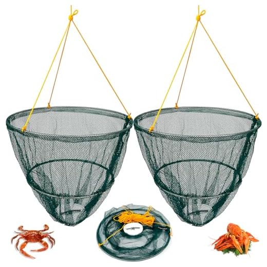 Crab Drop Net with Spring Bait Holder