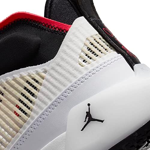 Nike Kid's Air Jordan XXXVII (GS) Basketball Shoe (White/Siren Red/Black, us_Footwear_Size_System, Big_Kid, Men, Numeric, Medium, Numeric_4_Point_5) | Image 7