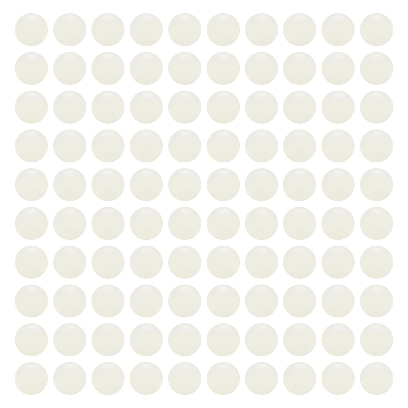 QUARKZMAN 100Pcs Bolas De Cojinete De Nylon 1/2" 12.7mm Bola Sólida Pulida Precisión G2 Blanco