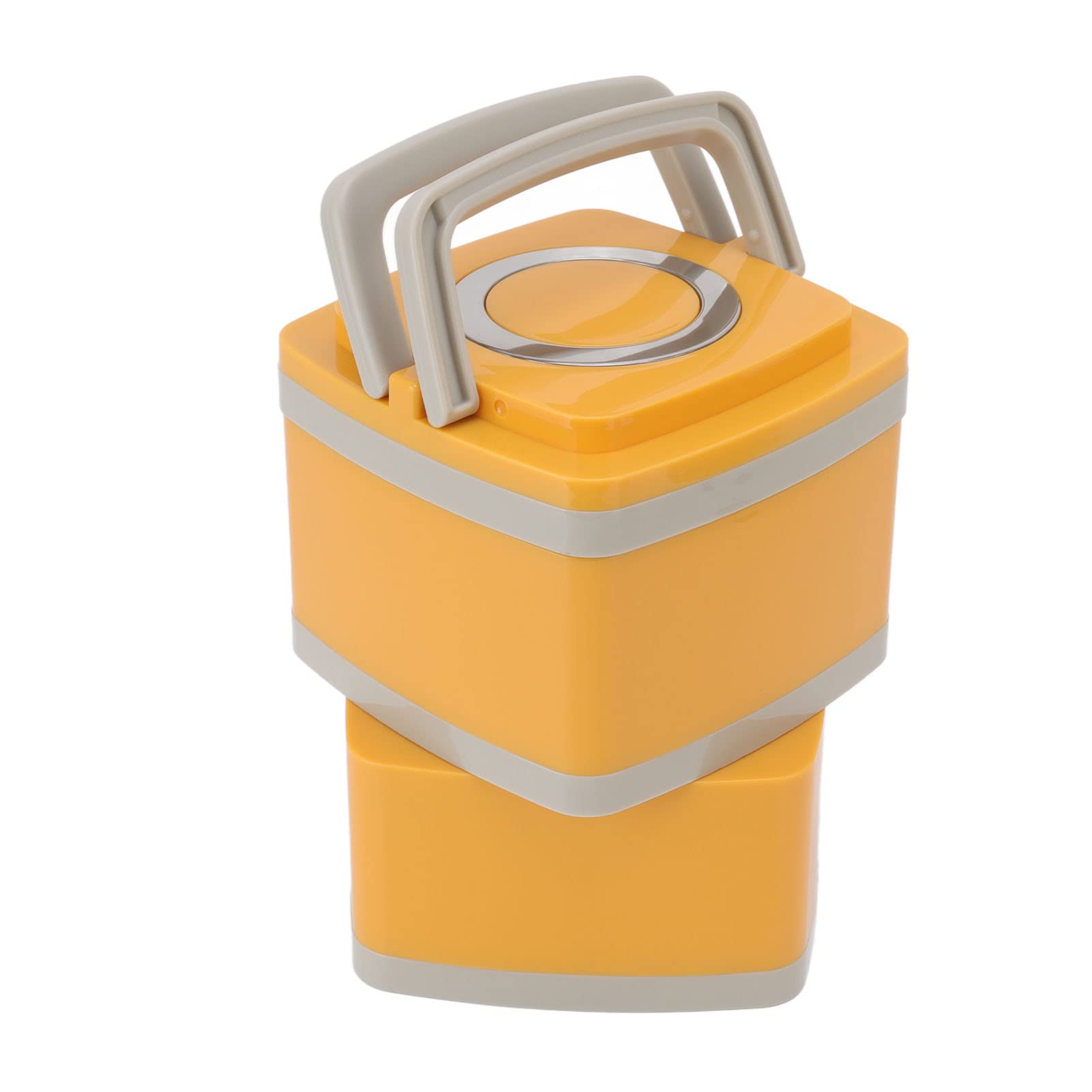 Lunch Box sottovuoto in acciaio inossidabile 304 a prova di perdite, contenitore termico per alimenti Box, di grande capacità, per picnic, scuola, ufficio, cera d'api gialla (Doppio strato 1,8 L)