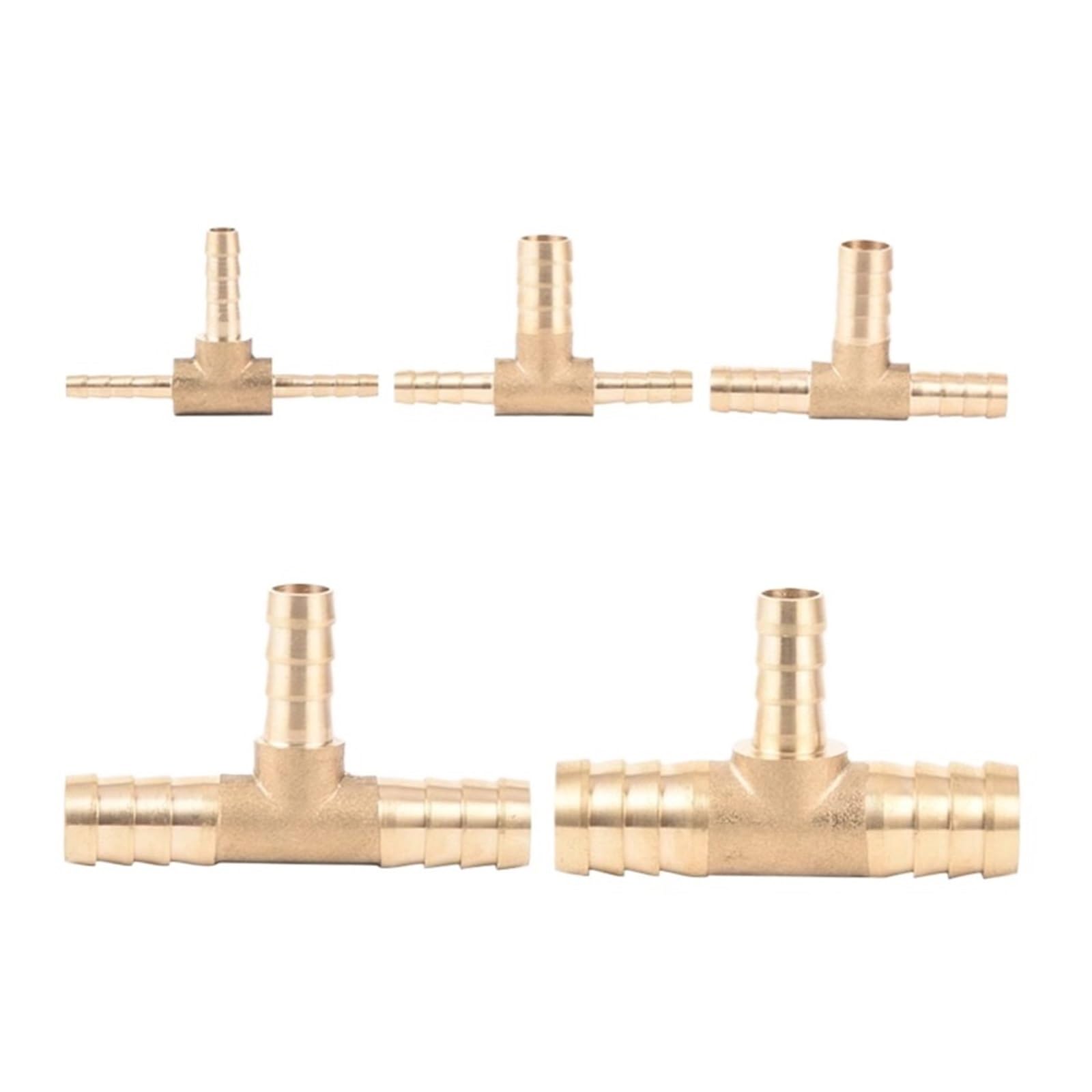 Reductor de espiga tipo T en latón con 18 conectores de 4 a 16 mm para mangueras