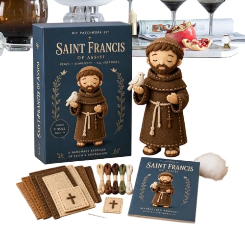 Kit de fieltro con aguja de la Virgen María, un original set artesanal de regalo de cumpleaños