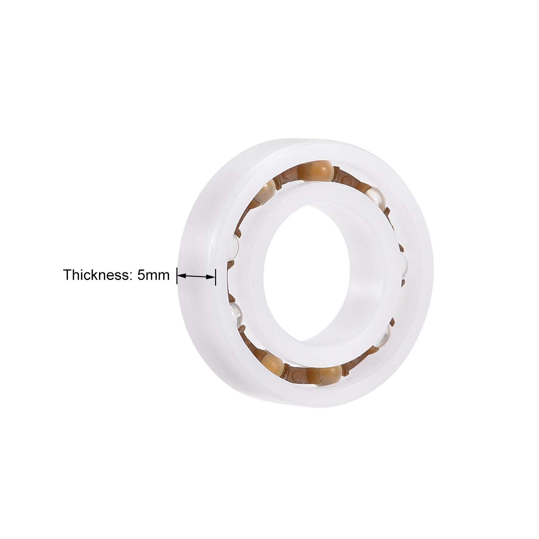 6800 Plastic Bearings - Glass Balls & Nylon Cage -3