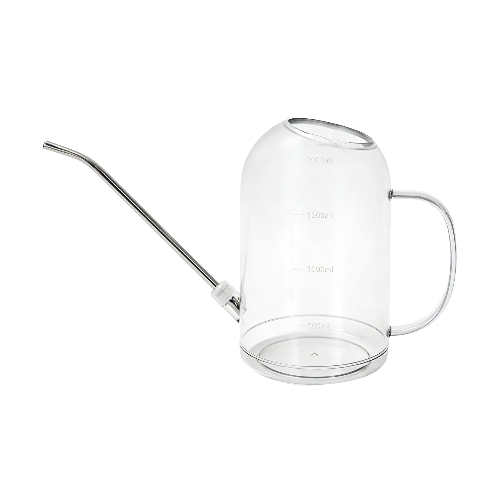Kalttoy Transparent 2 Liters 2L Watering Can Indoor For House Plant Small Watering Can With Long Spout Flower Model Sprinkler Indoor Plant Waterin With Ergonomic Handle