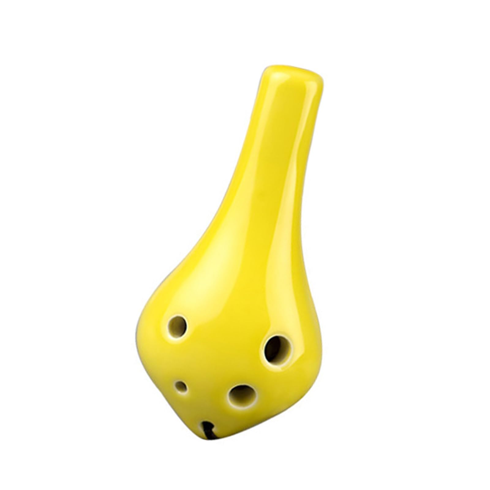 Ocarina Strumento Per Principianti Con Bocchino Lungo Smaltato Per Ocarina In Ceramica A Sei Fori Chiave DO Alta