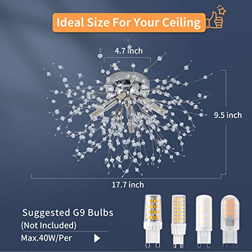 Mejores precios y opiniones de Lamparas de cristal para techo para comprar online. 12 Imagen adicional