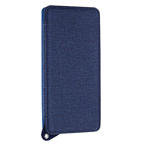 Gozing Etui Portefeuille Galaxy Note 8, Folio Étui Portefeuille Rabattable Housse de Protection pour Galaxy Note 8 2017, avec 3 emplacements pour Cartes et béquille -Bleu