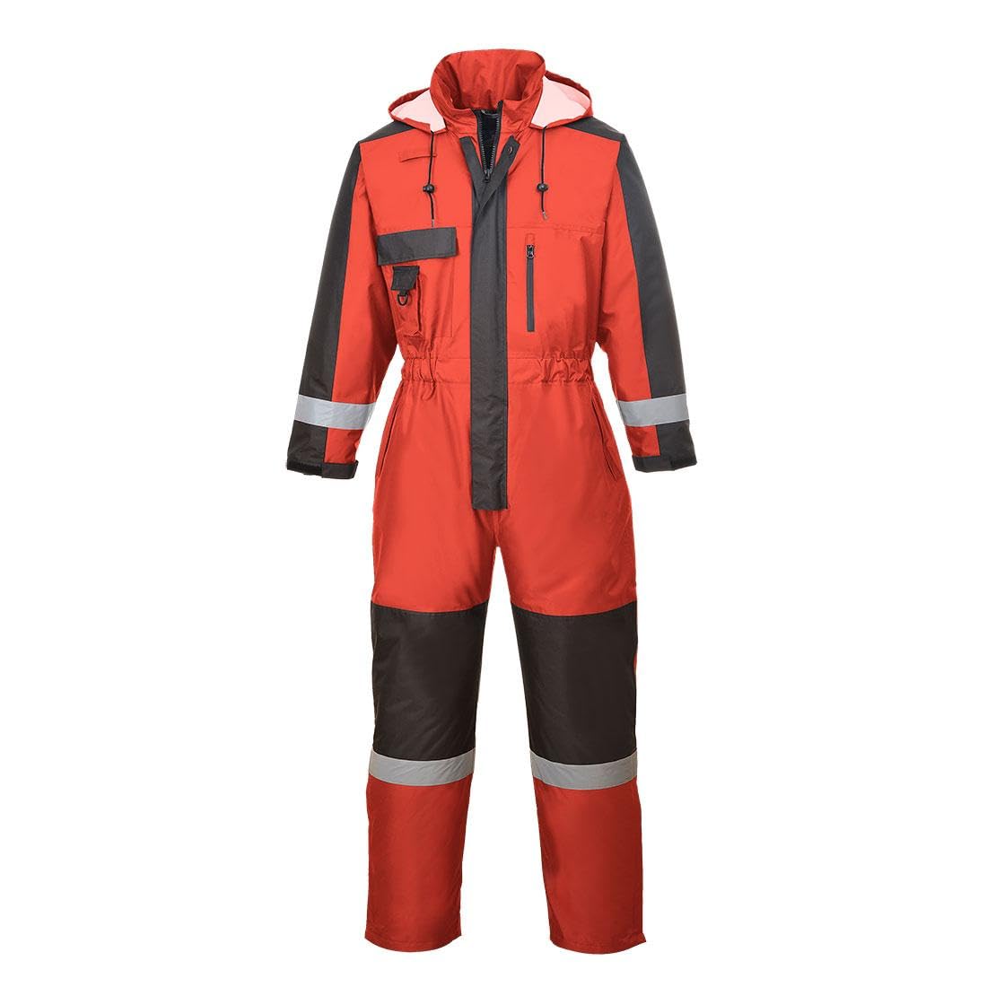 Terra Men's High Visibility Insulated Winter Coverall 116571OR - Orang - View #4