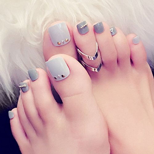 YIMART 500Pcs Fake Toenail Tips Set Nail Art Toe Decoration Full Cover False Toe Nail Tips for DIY Salon Foot Manicure Sticker Tools (Natural) - Thumbnail 6