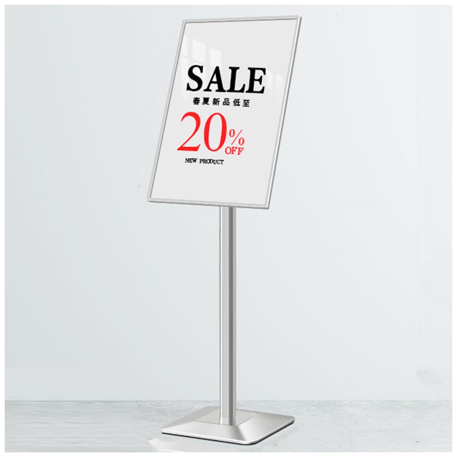 Soporte para Carteles, Soporte de Suelo para Carteles, Soportes para Carteles de pie para Exteriores e Interiores, Soporte Ajustable para Carteles, Soporte para Carteles, para escu
