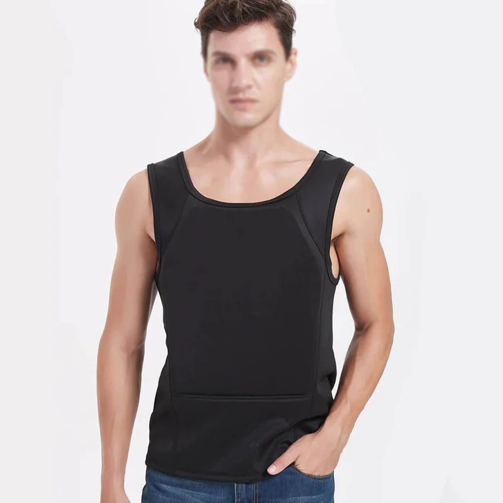 Kugelsichere Weste IIIA Level Verdeckbare taktische Schutzkleidung, weiches Anti-Kugel-T-Shirt Arbeitskleidung für den persönlichen Sicherheitsschutz