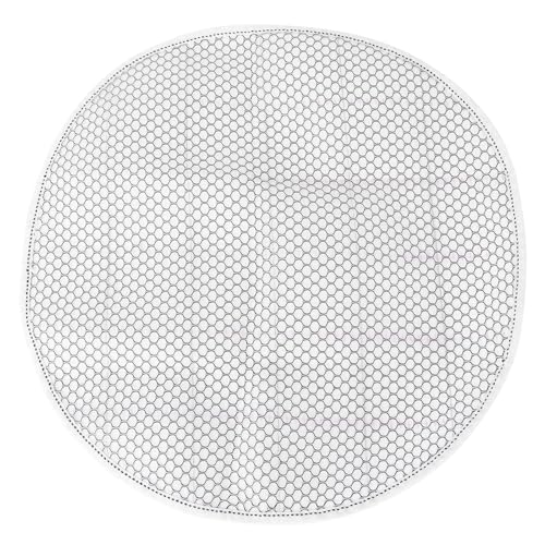 Milisten Toile à Broder Ronde en Polyester pour Coussin de Siège, Tissu Artisanal Polyvalent pour Tapis et Expérience DIY Créative