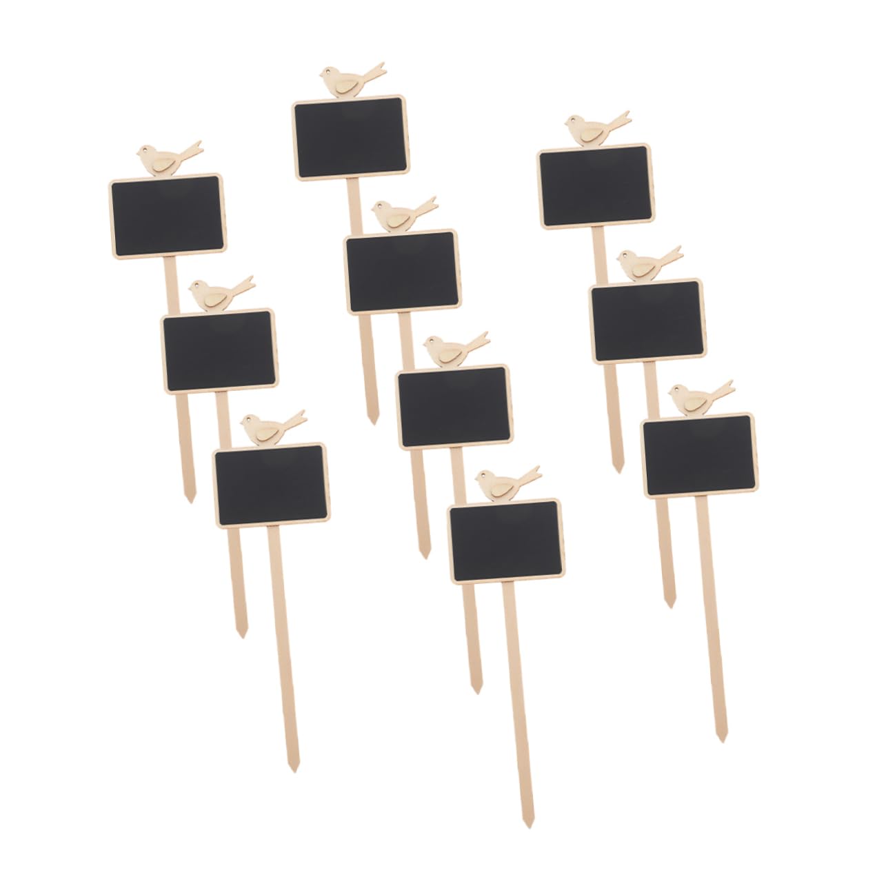 BESPORTBLE 50pièces Étiquettes De Plantes Bois Lot De Ardoises Pour Identification De Fleurs Et Plantes Pot Idéales Pour Jardinage Et Décoration De