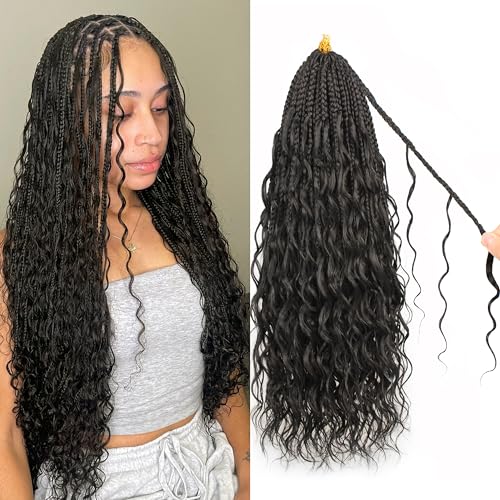 Goddess Box Braids Pure Protein Fiber Close to...