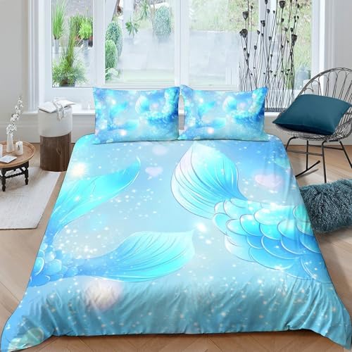 GPLZQXKJNH Parure de lit en microfibre douce et respirante avec housse de couette et 2 taies d'oreiller pour décoration de chambre à coucher Motif 3D Bubble...