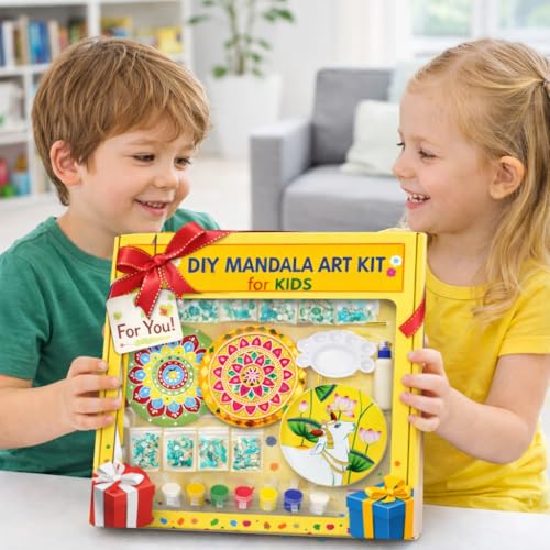 Image of Decordial lippan Art Materials DIY kit with Four Designs Premarked MDF Board (4 pcs premarked Art Board