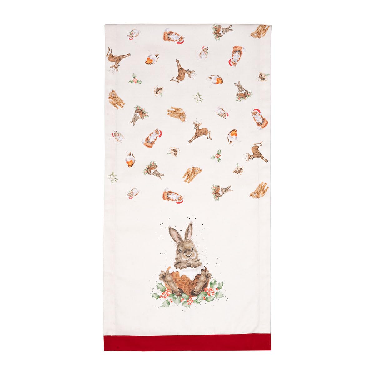 Wrendale Designs - Winter Wonderland' Christmas Animal Fabric Table Runner