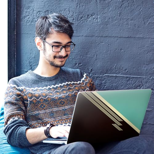 Image of Galaxsia Unique Pattern Look Top+Wrist Pad Vinyl Laptop Skin /Sticker /Cover Upto 15.6 Inches Laptops Laminated-Removable-HD Quality Compatible for Hp-Dell-Sony-Lenovo-Asus etc.(15x10 Inches)