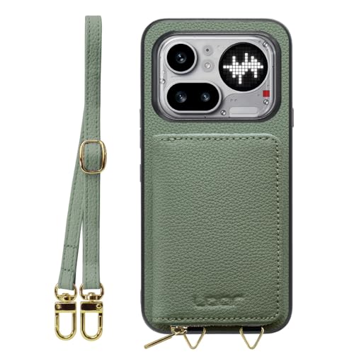 LOOF LUXURY-SHELL POUCH �{�v �J�o�[ �|�[�`�t�� �X�}�z�P�[�X for Nothing Phone (4a) Pro �p �P�[�X �V�����_�[ �X�}�z�V�����_�[ �w�� ���[ �X�g���b�v 2�{�Z�b�g ��|�� ���|�� �����h�~ ���U�[ ��