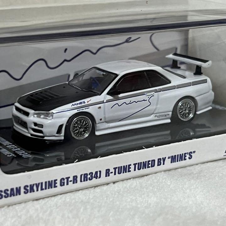 Amazon | イノモデル 1/64日産スカイラインGT-R R-34 R-Tune MINE'S