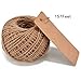 LOOMY 200PCS Kraft Marking Tags with Safety Pins and 157 Feet Natural String to Label Clothes for Garage Yard Consignment Tag