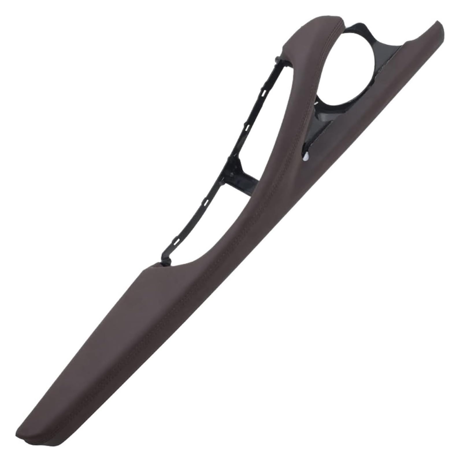 FANGZIQQ for 5 Series F10 F11 F18 520 523 525 528 530 535 LHD RHD Interior Door Armrest Leather Outer Frame Support Car Inner Door Handle(Moka,LHD)