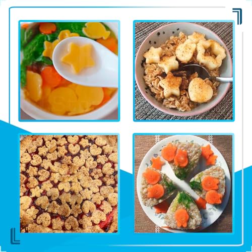 Kit Mini cortadores de biscoito para crianças, Conjunto de cortadores de biscoito frutas queijo bolo