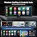 LAMTTO Upgraded 11'' Wireless Carplay Screen with Net-Flix YouTube Apps and Backup Camera Built-in Entertainment Video Box Navigation Voice Assistant for iOS 10+ Android 11+