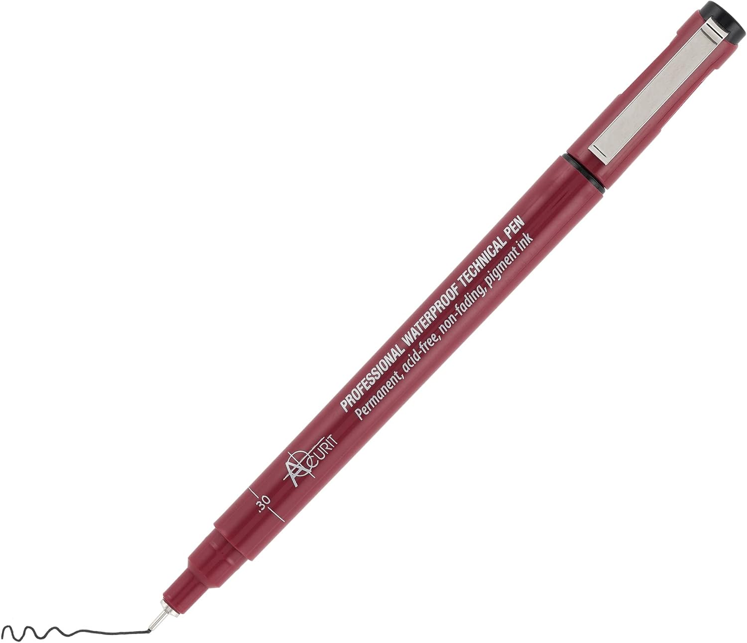 Acurit Waterproof Technical Pens - Professional Waterproof Technical Pen, Rich Blank Ink, Acid-Free, Light Fast, for Sketching, Drawing, Calligraphy, & More! - [12-Pack - 0.30mm]