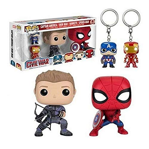 Funko 7604 Pop Marvel Civil War Vinyl Figure44; Pack of 4 Figure44; Figure