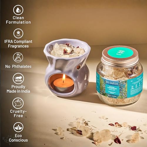 Image of Nytarra Mystical Camphor Blend - Coastal Sage 150g | Original Pure Camphor Infused with Herbs & Spices | Diffuser-Friendly Botanical Blend | Clean Aroma | Modern Twist on Traditional Puja Rituals