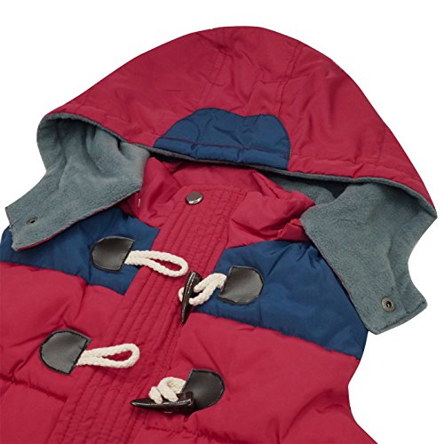 Happy Cherry Kids Winter Vest Detachable Hooded Horn Button Zipper Up Puffer Padded Waistcoat4