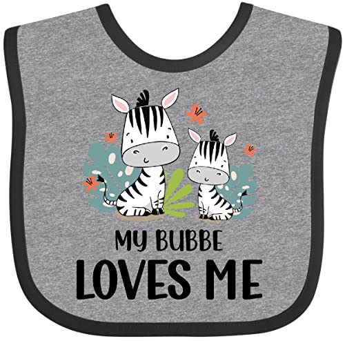 inktastic Zebra My Bubbe Loves Me Baby Bib