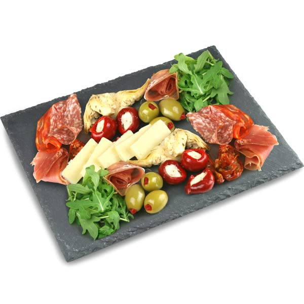 Utopia Tableware Large Rectangular Slate Platter 22 x 30cm - Presentation Platters, Slate Boards