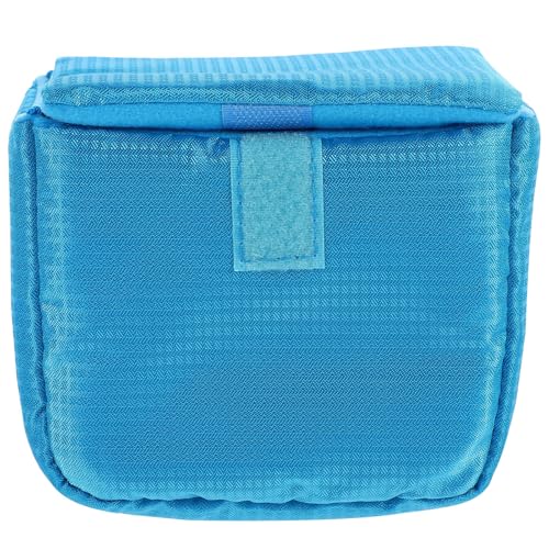 Kisangel Bolsa para Lentes de Cámara de Poliéster Resistente al Agua Protección Acolchada y Cierre Integral, Adecuado para Transportar en Maletín o Trolley
