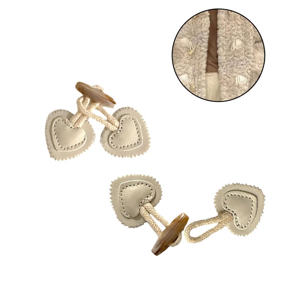 Bottoni In Similpelle Per Maglioni E Cappotti - Set Di 4 Paia Con Design Moderno