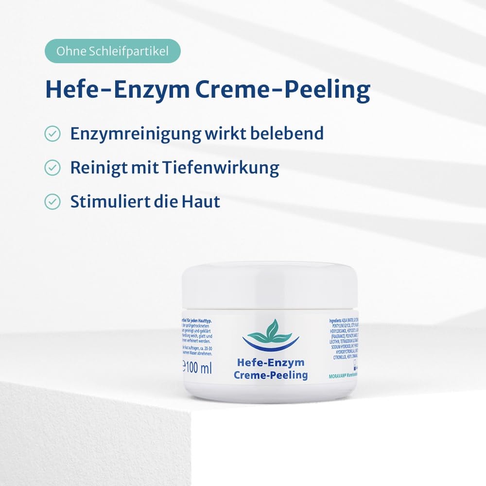 Hefe-Enzym-Gesichtspeeling-Creme für alle Hauttypen | reinigend & schützend |100ml
