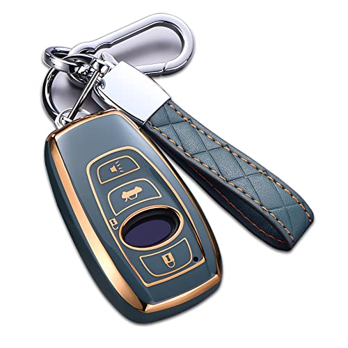 Cacacar for Subaru Key Fob Cover with Keychain,...