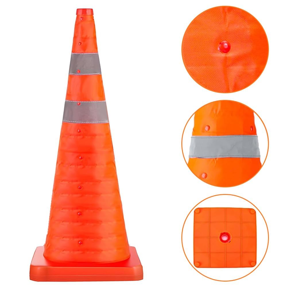 BOEN 28 In. Orange Traffic Safety Cone-Half Pallet (153 Cones) Durable, High-Visibility - View #5