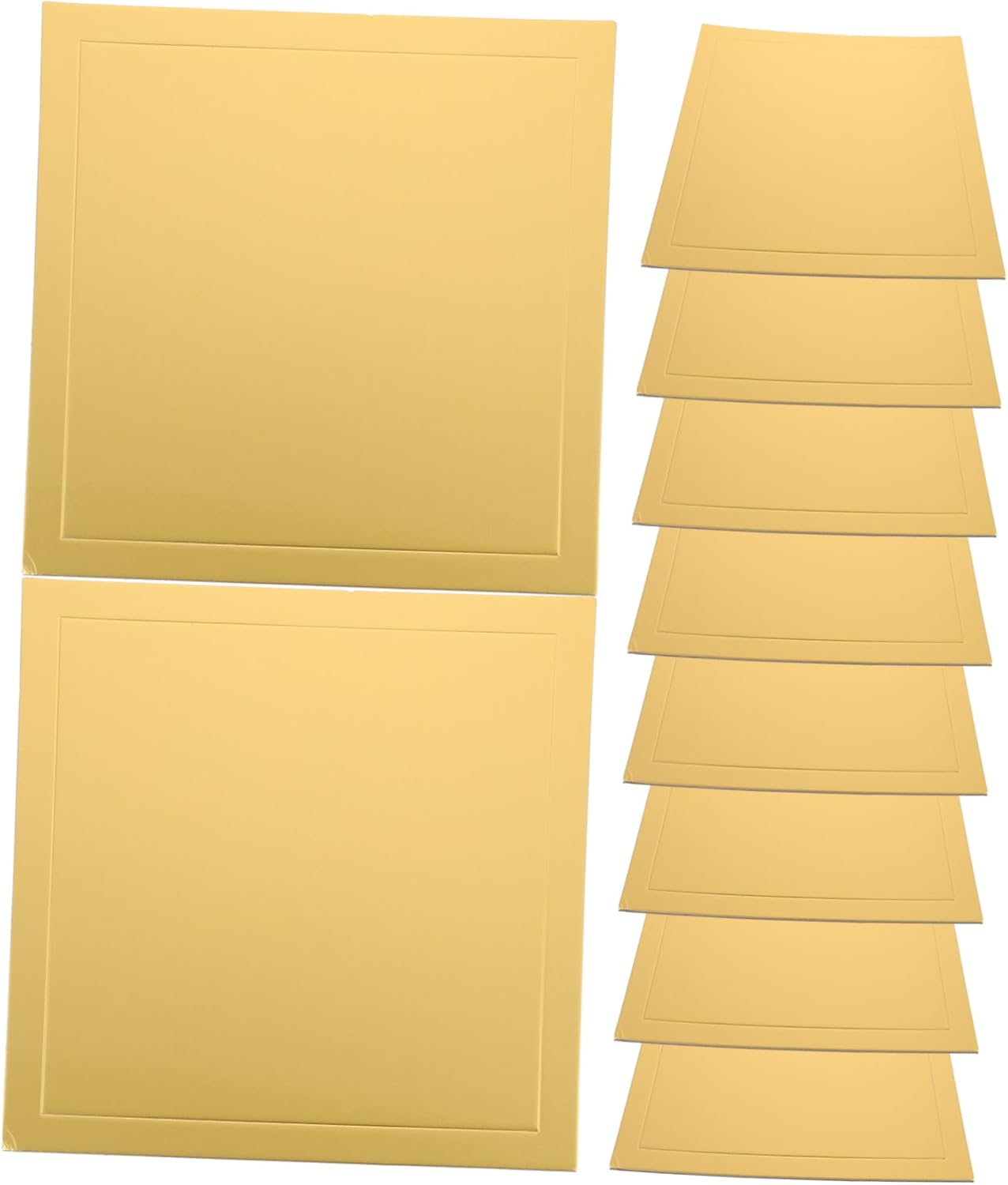 10pcs Thick Square Cake Drum Base Sturdy Cardboard Cake Board for Elegant Displays at Weddings Birthdays and Special Occasions